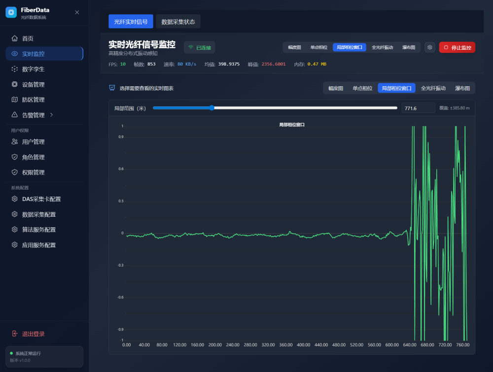 分布式光纤DAS软件平台实现了DAS系统的...