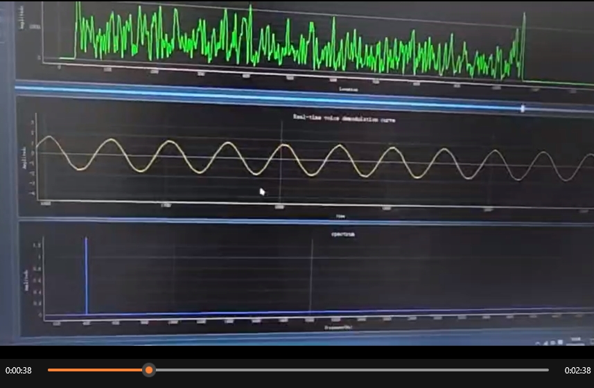 用FZT激励光纤测试DAS在不同振动频率下的响应